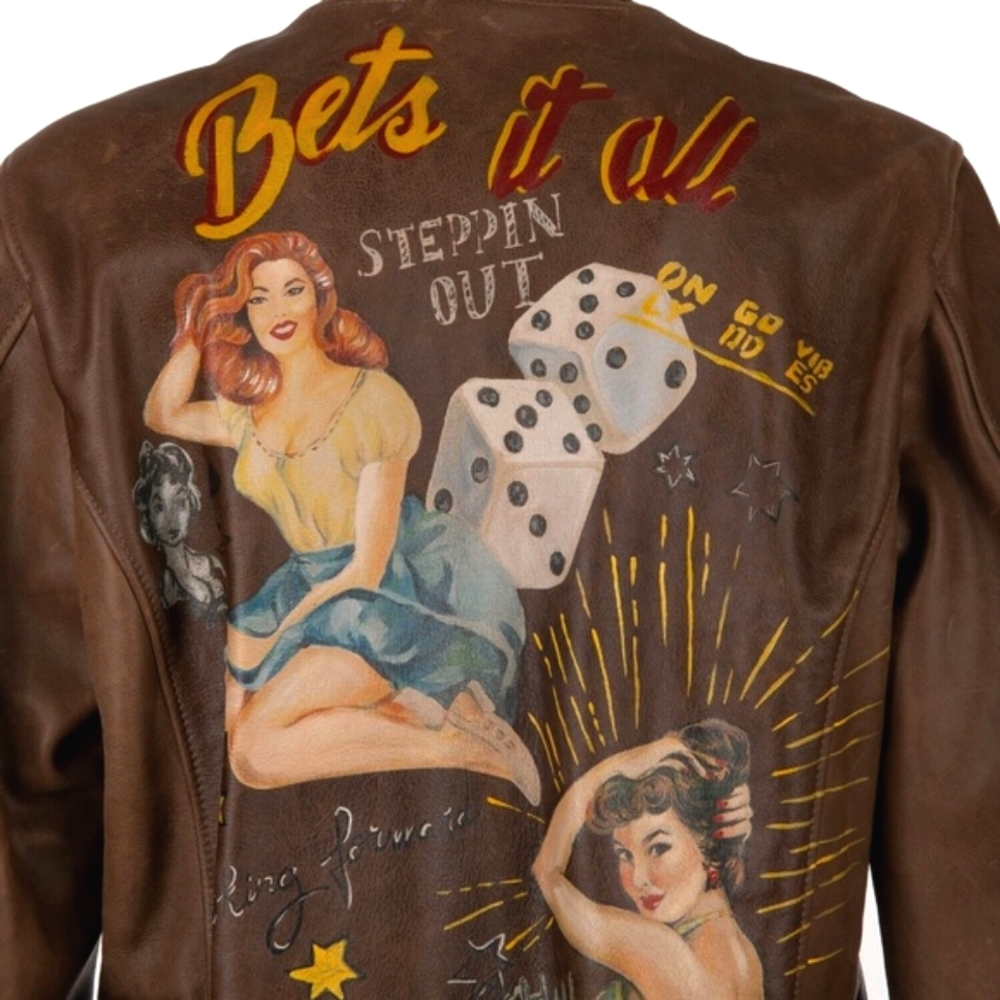 🎀SOLD🎁 Dolce & Gabbana Bull Leather Handmade Designer Jacket  IT50 L / IT48 M - Picture 7 of 9